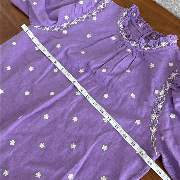 Sezane MILANO BLOUSE in Lavender Embroidered Size EU Fr 38 US 6 - Picture 10 of 12